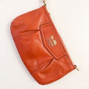 EUC Coach Orange Convertible Clutch